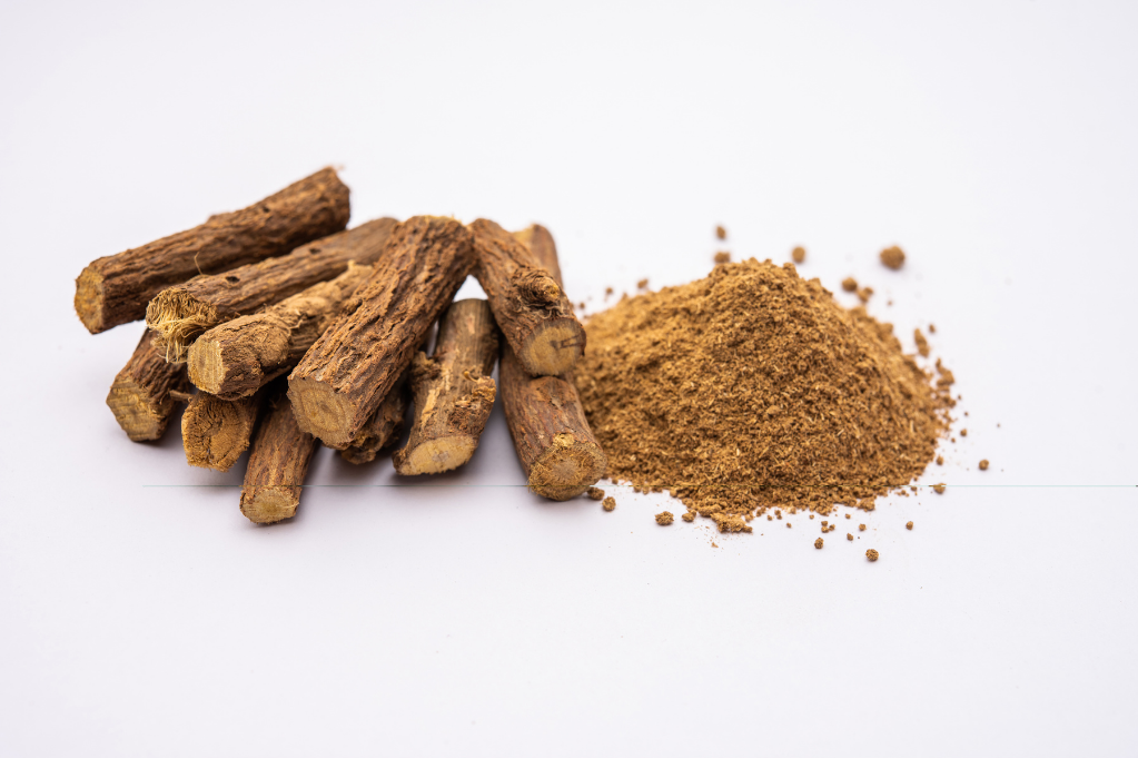 matcha powder up close